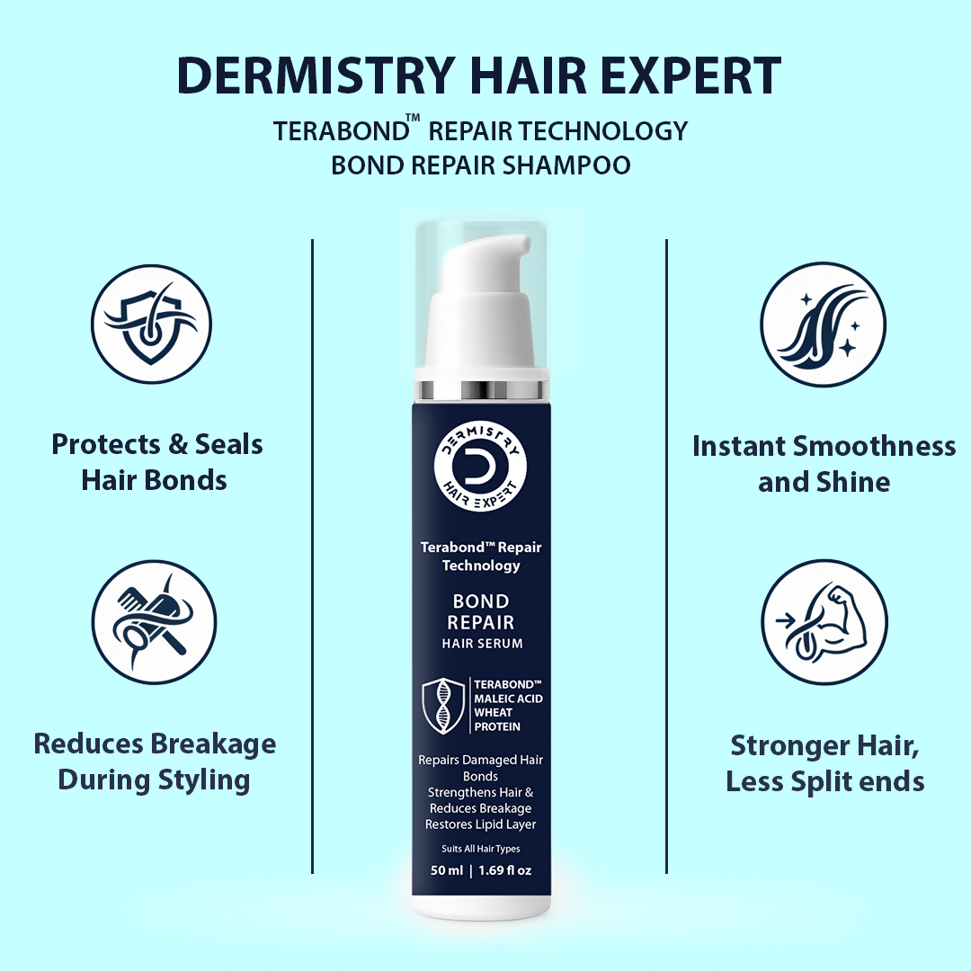 Dermistry Bond Repair & Restore Hair Serum & Shampoo TeraBond Maleic Acid Protein - Distacart
