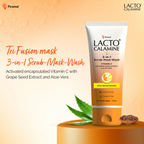 Lacto Calamine 3 - In - 1 Vitamin C Face Scrub - Mask - Wash