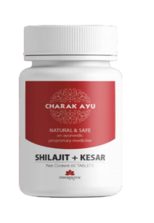 Charakayu Shilajit + Kesar Tablets - Distacart