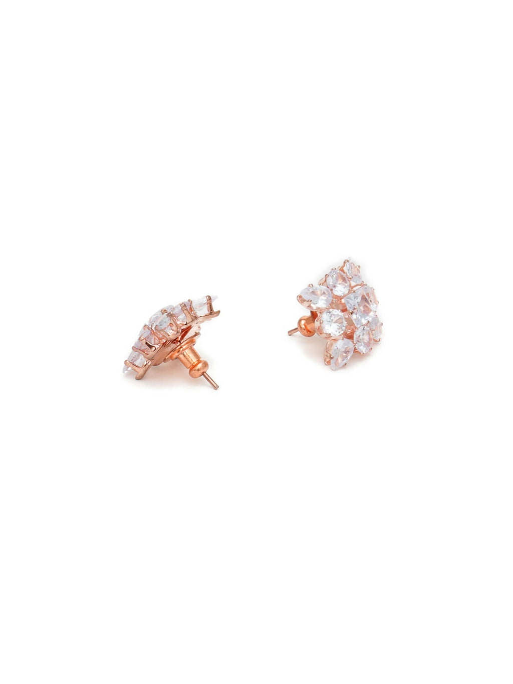 stone stud (Rose gold) - Ruby Raang - Distacart