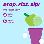 PLIX The Plant Fix Happy Tummy Pre+Probiotic Effervescent Tablets - Green Apple - Distacart
