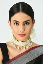 Mominos Fashion Johar Kamal Handicraft Pearls Necklace with Earrings For Women - Distacart