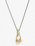 Black Gold-Plated Kundan Mangalsutra - Ruby Raang - Distacart