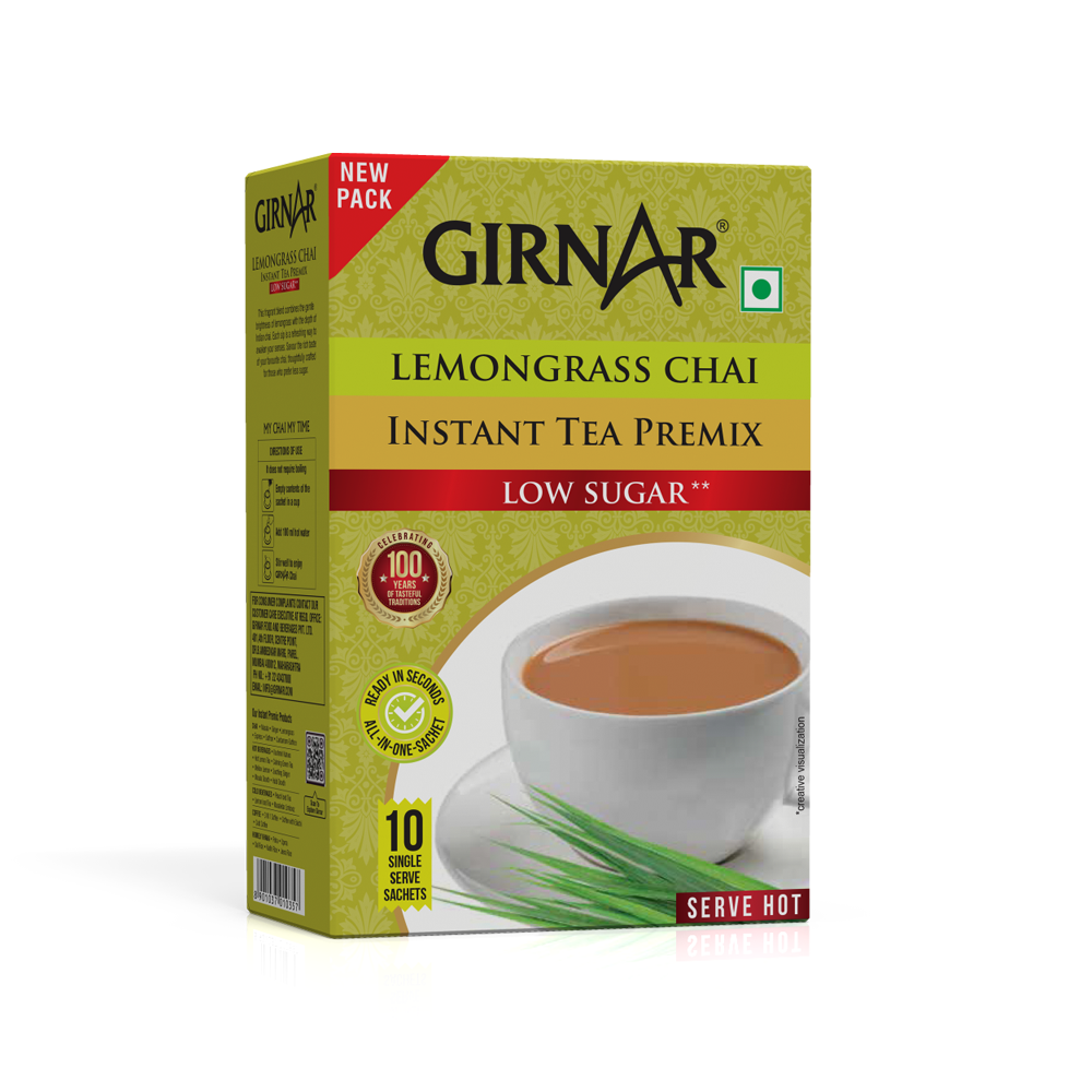 Girnar Instant Tea Premix With Lemongrass (Low Sugar) - Distacart