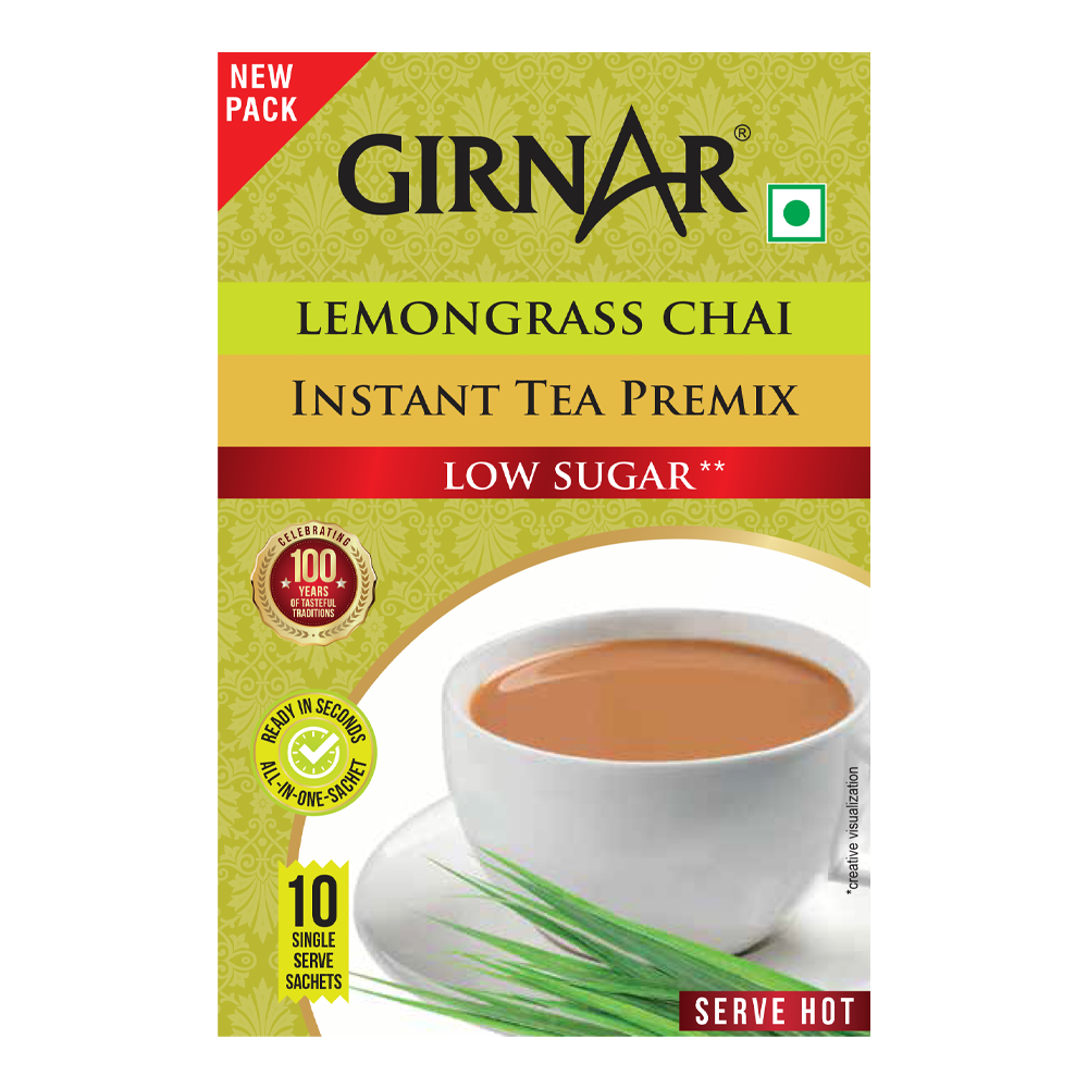 Girnar Instant Tea Premix With Lemongrass (Low Sugar) - Distacart
