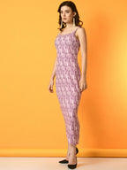 Myshka Women's Multi Printed Party Dress - Distacart