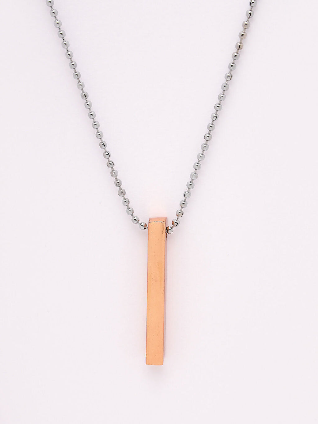 NVR Men's Set of 2 Gold & Blue Geomatric Pendent With Chain