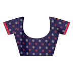 Vamika Embroidery Navy Jute Silk Blouse