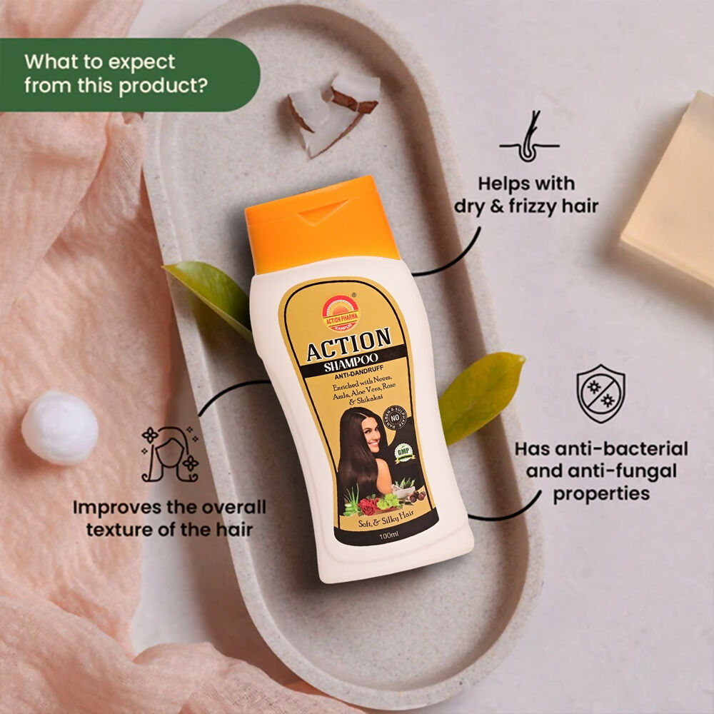 Action Pharma Shampoo Anti-Dandruff Enriched With Neem