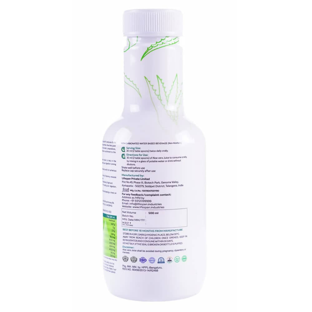 LifeSpan Aloe Vera Juice With Honey - Distacart