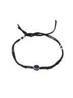 NVR Women Set of 2 Evil Eye Adjustable Black Anklets - Distacart