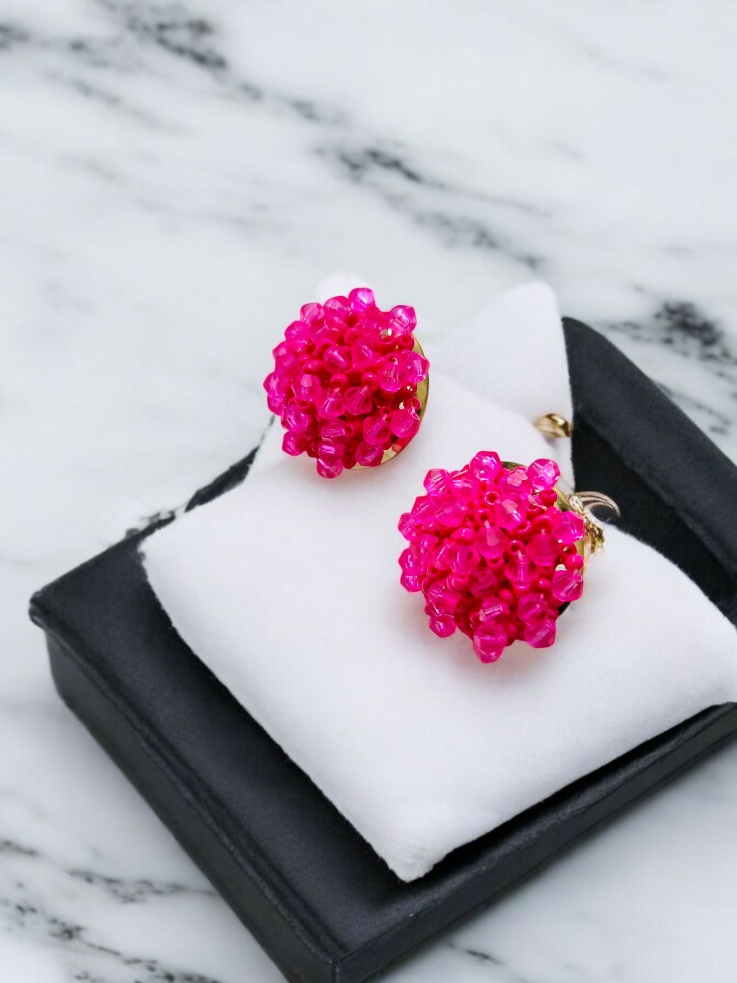 Inhanns Small Statement Studs Earrings - Pink - Distacart