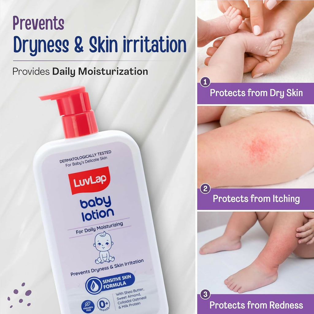 LuvLap Baby Lotion with Milk Protein