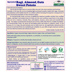 TummyFriendly Foods Certified Organic Sprouted Ragi, Almond, Oats, Sweet Potato Porridge Mix - Distacart