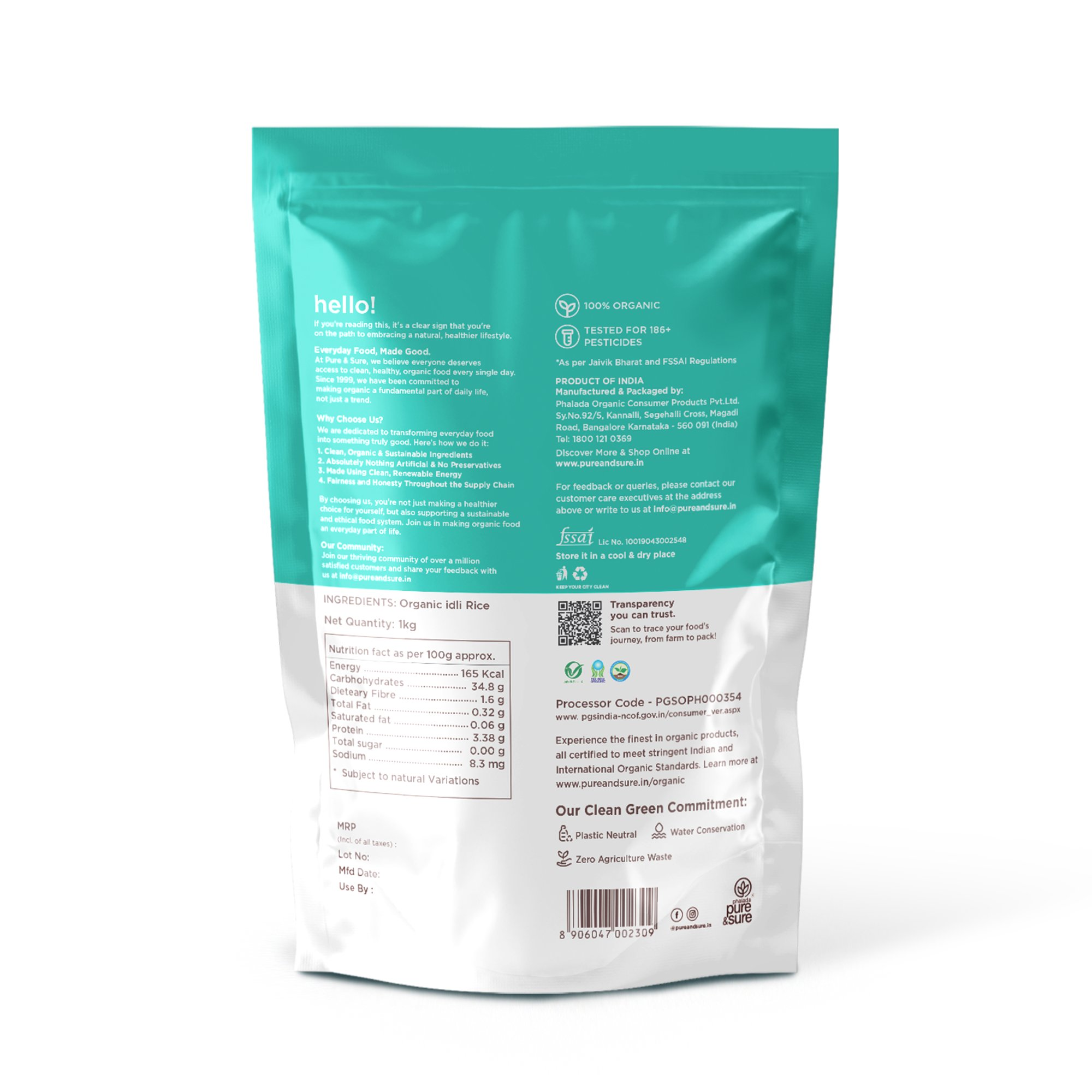 Pure & Sure Organic Idly Rice - Distacart