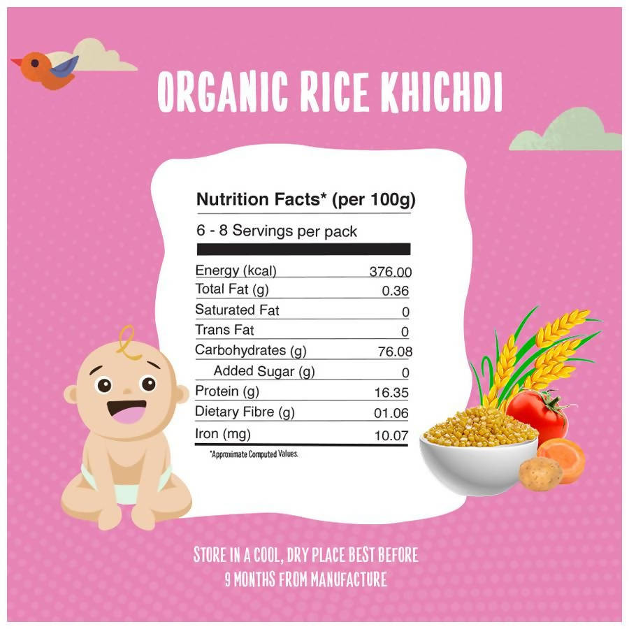 Timios Organic Rice Khichdi Porridge