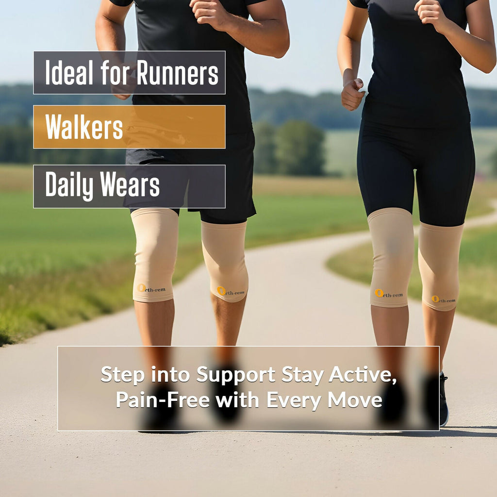 Orth-Rem Knee Cap Support For Men & Women (Pair) Knee Brace Pain Relief - Distacart