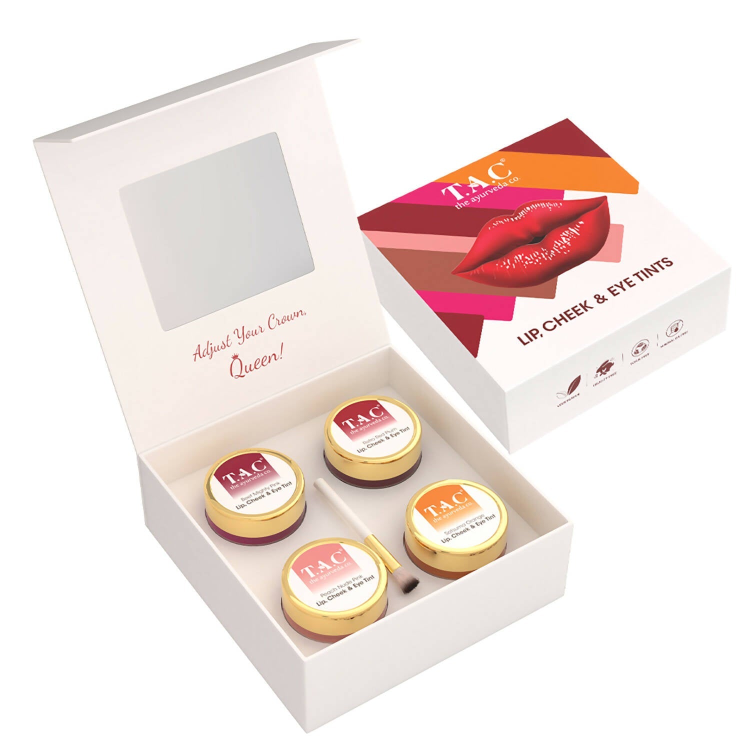 TAC - The Ayurveda Co. Lip, Cheek & Eye Tints Magic Combo Box