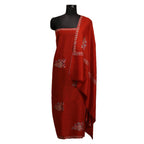 Nizalia Handmade Sozni Work Red Pashmina