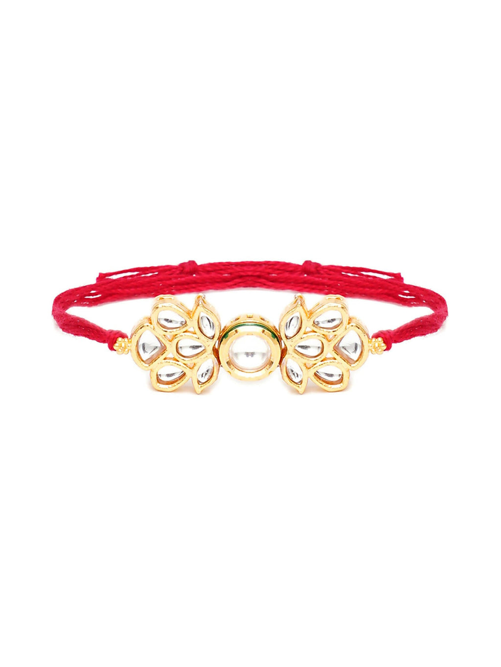 Designer kundan Rakhi - Ruby Raang - Distacart