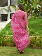 The52 Gajri Women's Beautiful Embroidered Rayon Fabric with Straight Kurta, Pant and Dupatta Set - Distacart