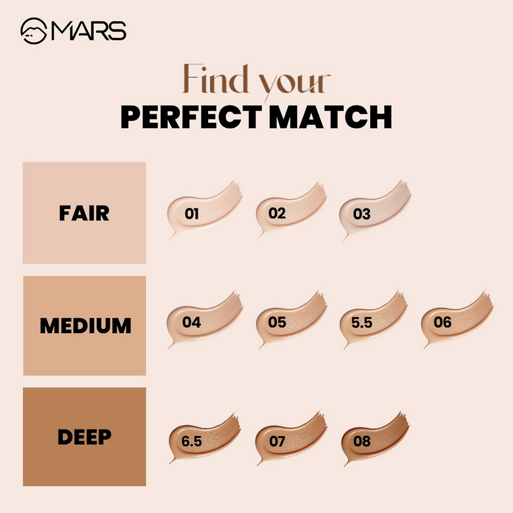 MARS Cosmetics High Coverage Liquid Matte Foundation - Shade 05