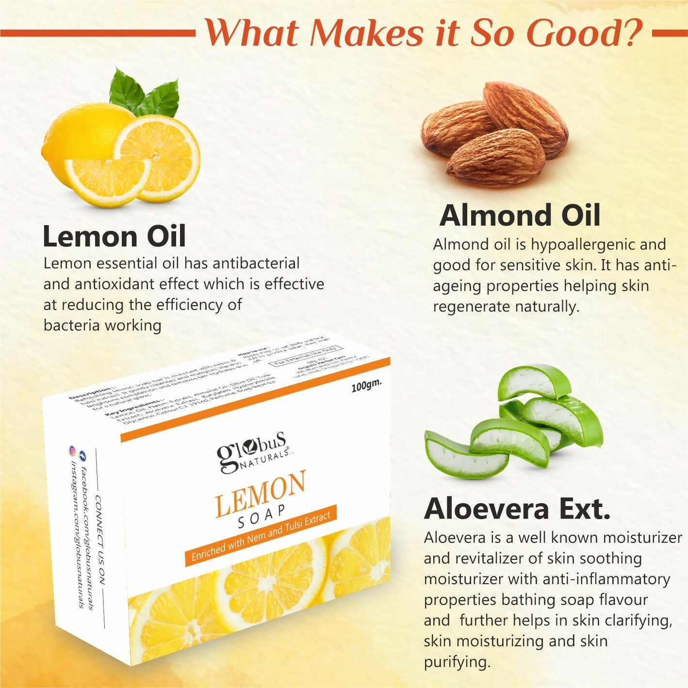 Globus Naturals Lemon Soap