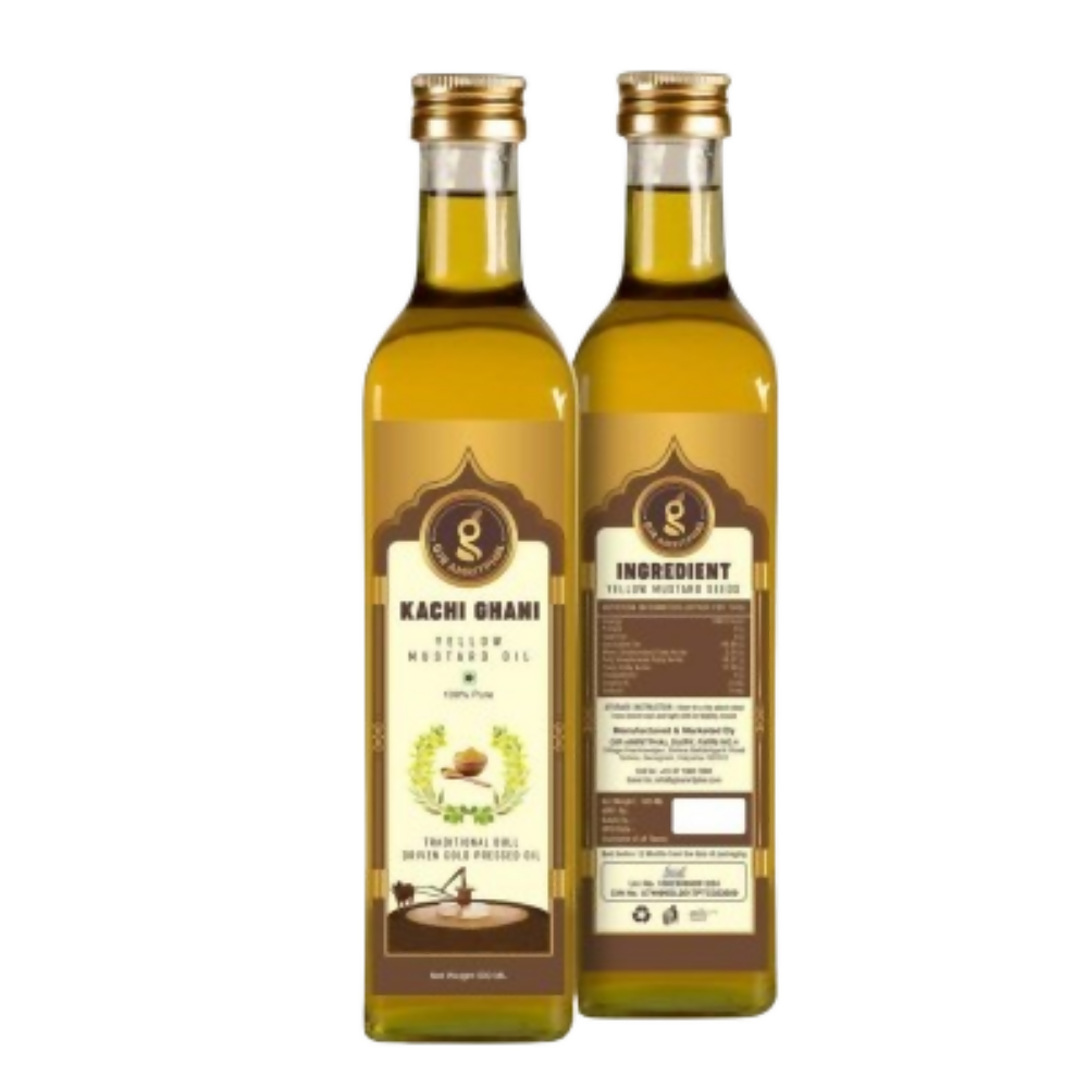 Giramritphal Kachi Ghani Cold Pressed Yellow Mustard Oil - Distacart