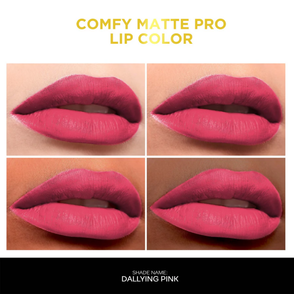 Faces Canada Comfy Matte Pro Liquid Lipstick - Dallying Pink 12