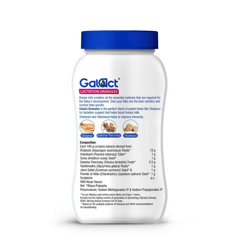 Galact Granules Lactation Granules - Kesar Flavor With Shatavari - Distacart