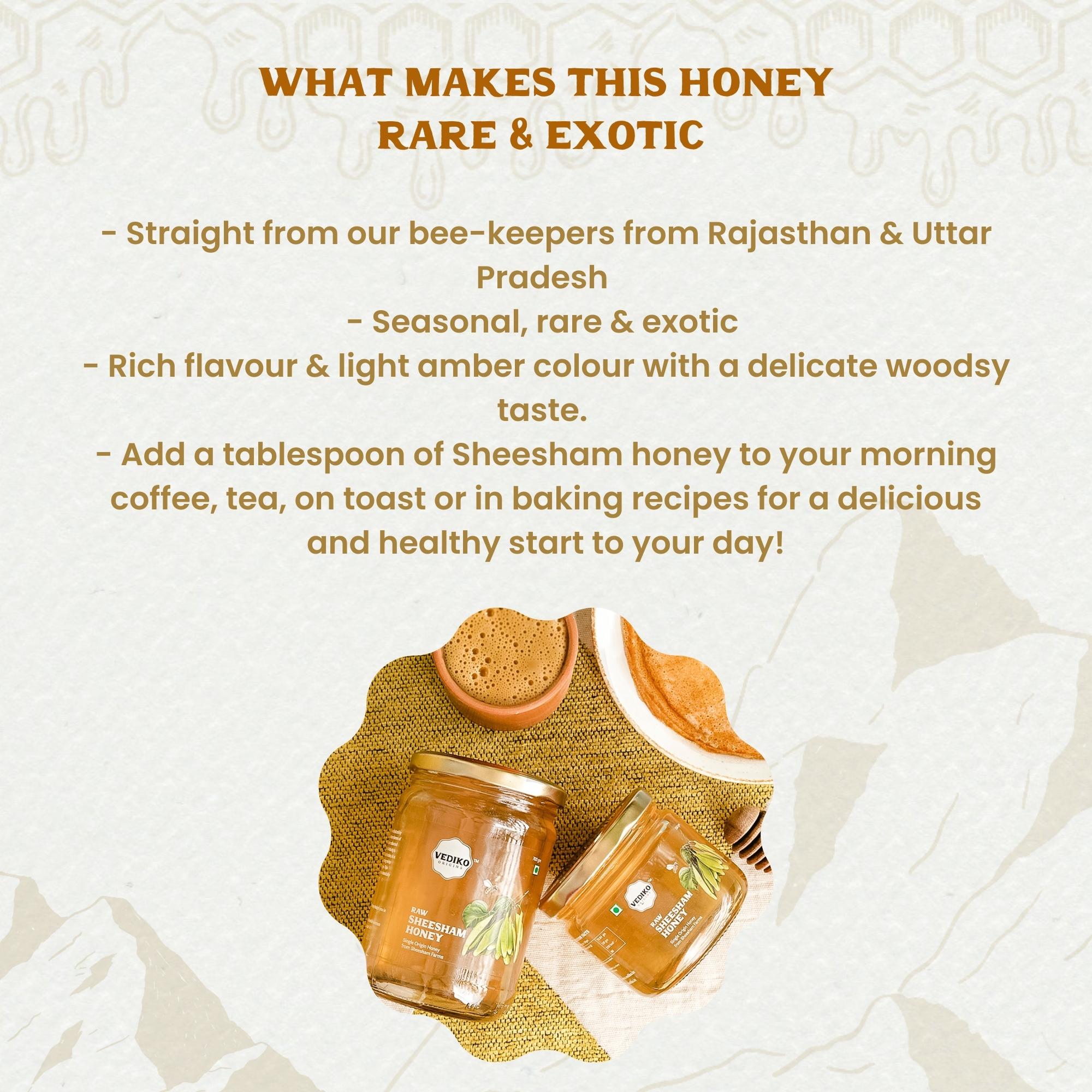 Vediko Origins Raw Sheesham Honey - Distacart