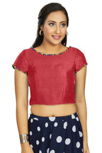 Aastha Fashion Women's Gajri Art Silk Designer Party Wear Readymade Blouse