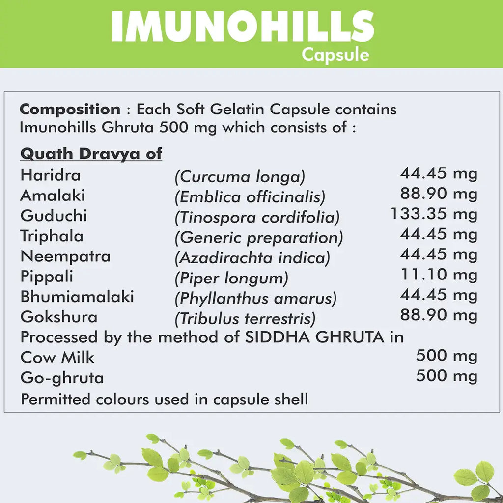 Herbal Hills Ayurveda Imunohills Capsules - Distacart
