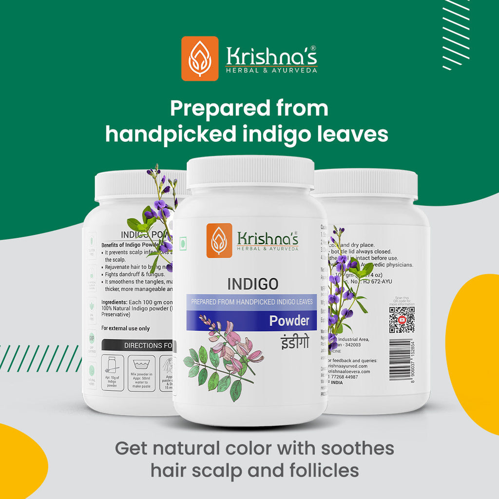 Krishna'S Herbal & Ayurveda Indigo Powder - Distacart