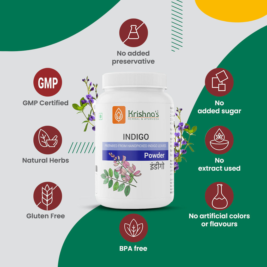 Krishna'S Herbal & Ayurveda Indigo Powder - Distacart