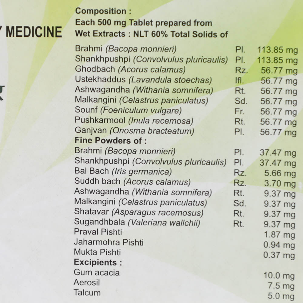Medha Vati Extra Power Composition
