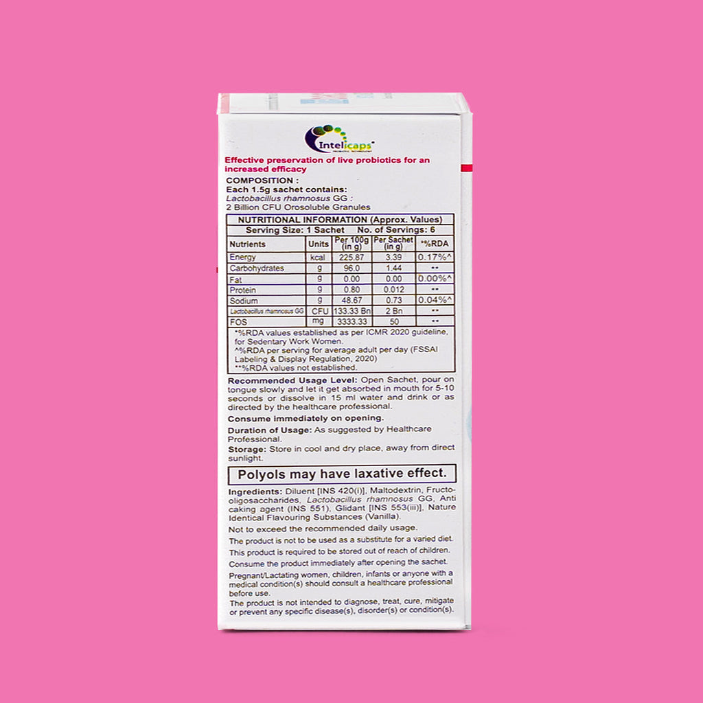 Dr Morpen Intebact Insta Probiotic 5Bn (1.5Gm) - 6 Sachets - Distacart