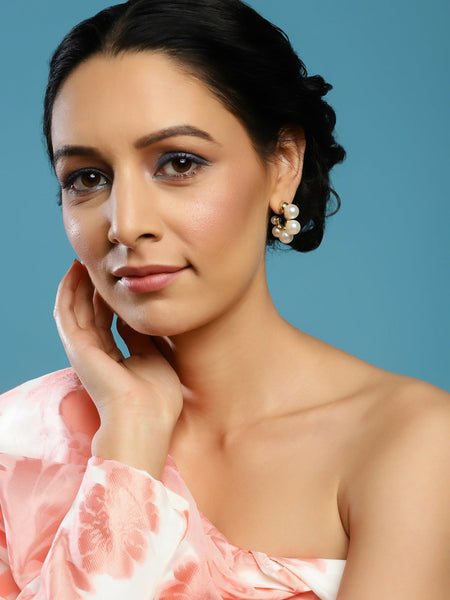 Pearl Earrings- Ruby Raang