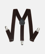 Manet Boys Solid Suspenders - Brown