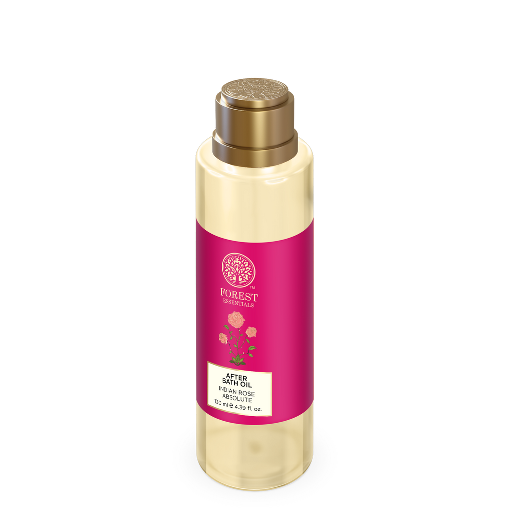 Forest Essentials After Bath Oil Indian Rose Absolute - Nourishing After Shower Body Oil - Distacart