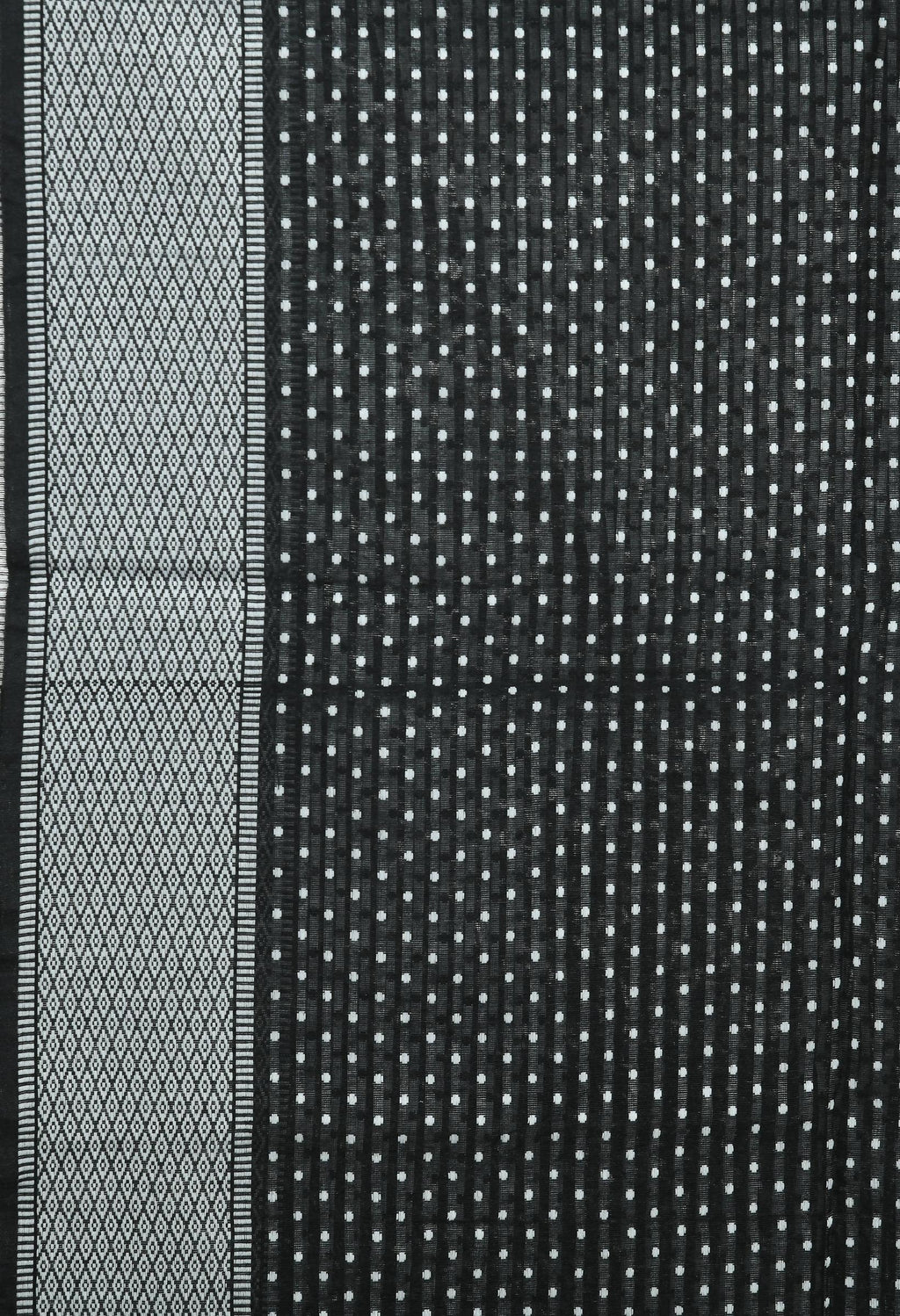 Mominos Fashion Moeza Handloom Cotton Black Dot Dupatta - Distacart