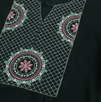 Green Rayon Yoke Embroidered A-line Top - Tarini