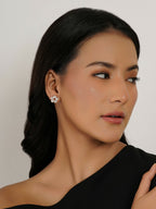 stone stud (Rose gold) - Ruby Raang - Distacart