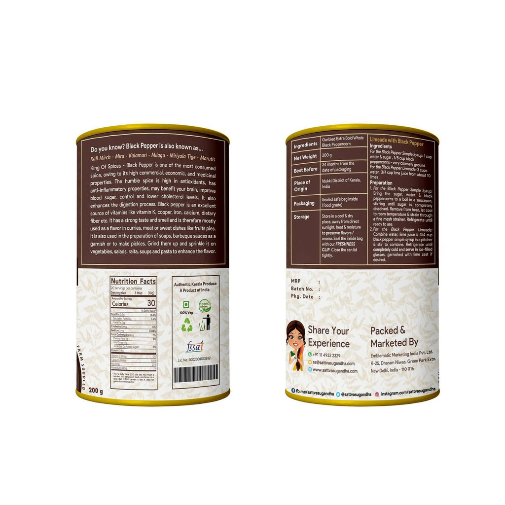 Sattva Sugandha Black Pepper - Distacart