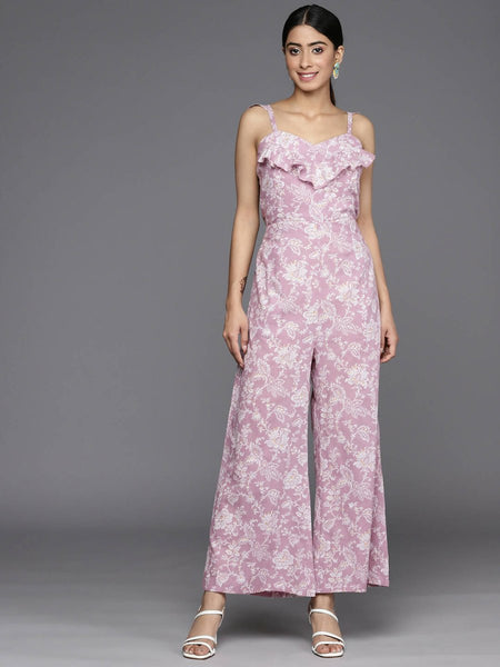 Ahalyaa Women's Traditional wear Jumpsuit - Lavender