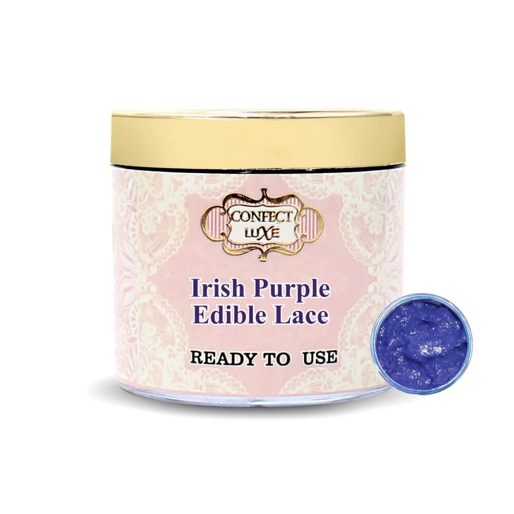 irish purple edible lace 100g