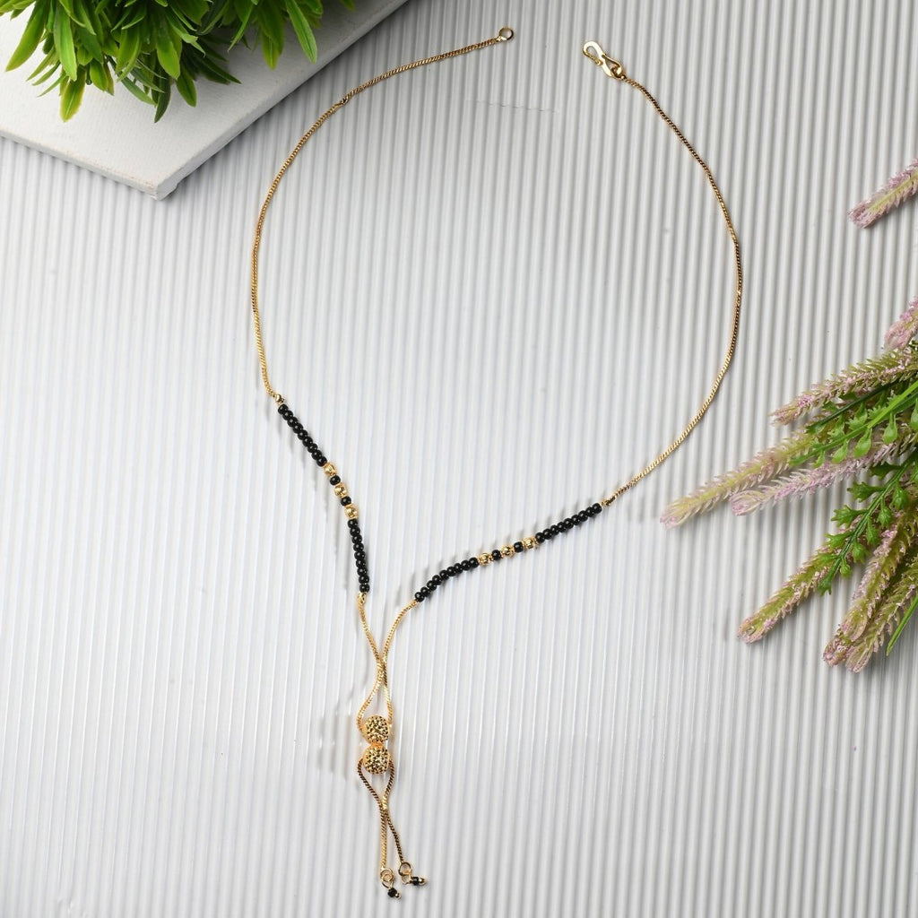 AanyaCentric Gold-plated Mangalsutra & Ring Set - Distacart