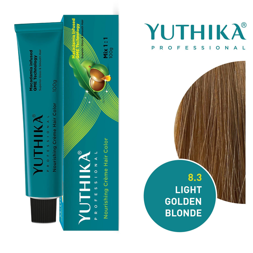 Yuthika Professional Creme Hair Colour - Light Golden Blonde