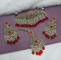 Joban Fashion Red Alloy Choker Set