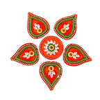 Kundan HandiKrafts Tilak Shaped Rangoli Pink (Baby) - Distacart